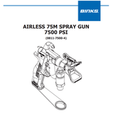 Binks 75M Airless Spare Parts & Manual